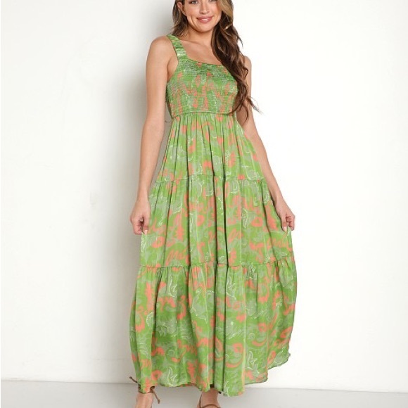 Cleobella Julia Maxi Dress Abstract Print - Picture 1 of 7